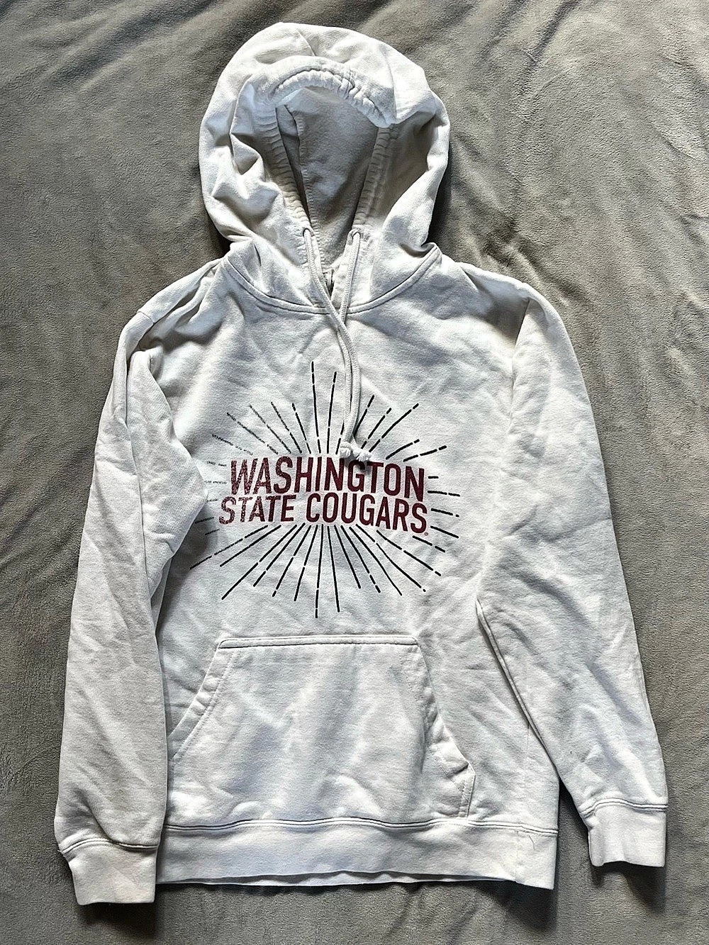 Delta Fleece Washington State Cougars Graphic Pullover Hoodie Size Small